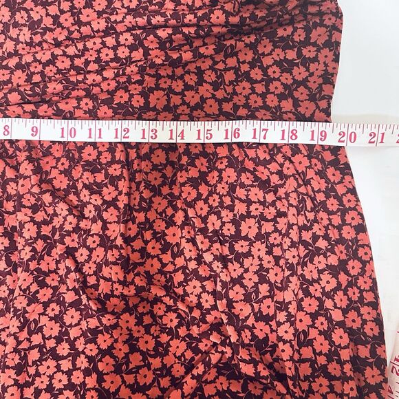 Old Navy Womens Sleeveless Midi dress Size Large Red Boho Sustainable Timeless - Picture 10 of 11